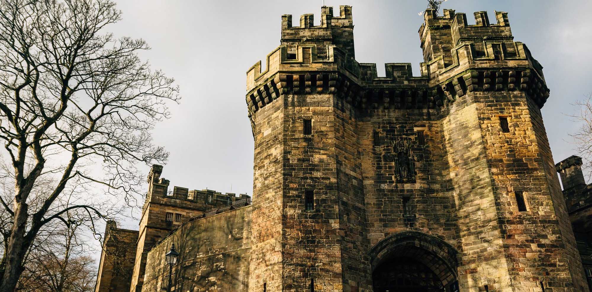 Rear view of Lancaster Castle