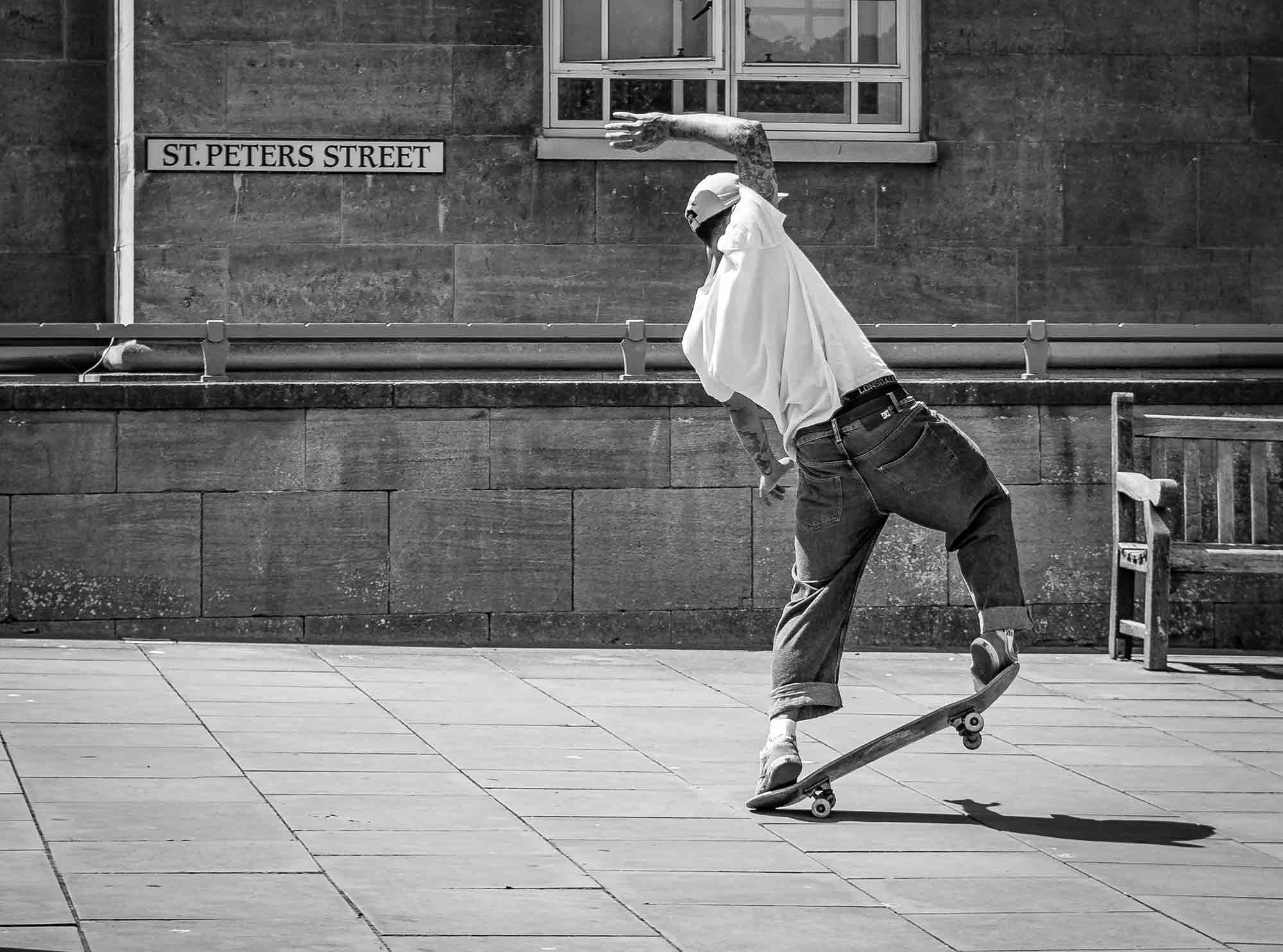 Man on a skateboard